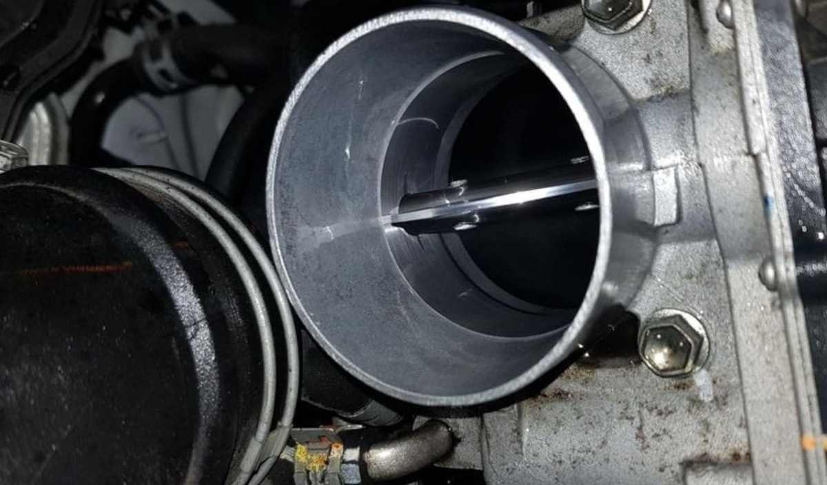 After the throttle body clean